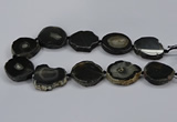 CNG2781 15.5 inches 30*35mm - 35*40mm freeform agate beads