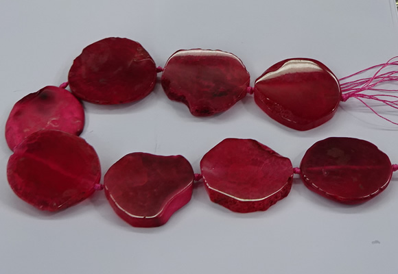 CNG2786 15.5 inches 35*40mm - 45*50mm freeform agate beads