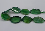 CNG2788 15.5 inches 35*40mm - 45*50mm freeform agate beads