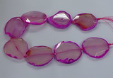 CNG2790 15.5 inches 30*40mm - 40*55mm freeform agate beads