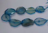 CNG2792 15.5 inches 30*40mm - 40*55mm freeform agate beads