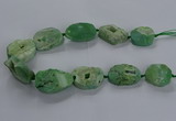 CNG2811 15.5 inches 25*35mm - 30*45mm freeform druzy agate beads