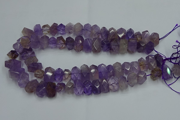 CNG2821 10*14mm - 13*18mm faceted nuggets ametrine beads