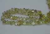 CNG2824 10*14mm - 13*18mm faceted nuggets lemon quartz beads