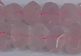 CNG2827 15.5 inches 10*14mm - 13*18mm faceted nuggets rose quartz beads