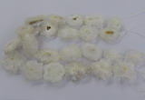 CNG2846 15.5 inches 30*40mm - 45*50mm freeform druzy agate beads