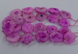 CNG2848 15.5 inches 30*40mm - 45*50mm freeform druzy agate beads