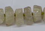 CNG2941 15.5 inches 10*15mm - 20*30mm nuggets plated white crystal beads