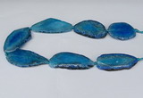 CNG2953 15.5 inches 25*35mm - 30*50mm freeform agate beads