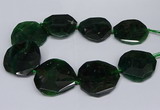 CNG2962 15.5 inches 42*45mm - 45*50mm faceted freeform agate beads