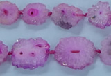 CNG2968 15.5 inches 8*10mm - 15*18mm freeform druzy agate beads