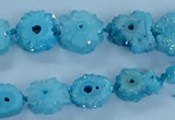 CNG2970 15.5 inches 8*10mm - 15*18mm freeform druzy agate beads