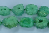 CNG2971 15.5 inches 8*10mm - 15*18mm freeform druzy agate beads