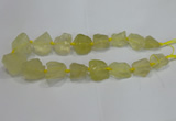 CNG3005 15.5 inches 15*20mm - 22*30mm nuggets lemon quartz beads