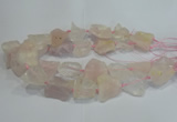 CNG3016 15.5 inches 15*20mm - 22*30mm nuggets rose quartz beads