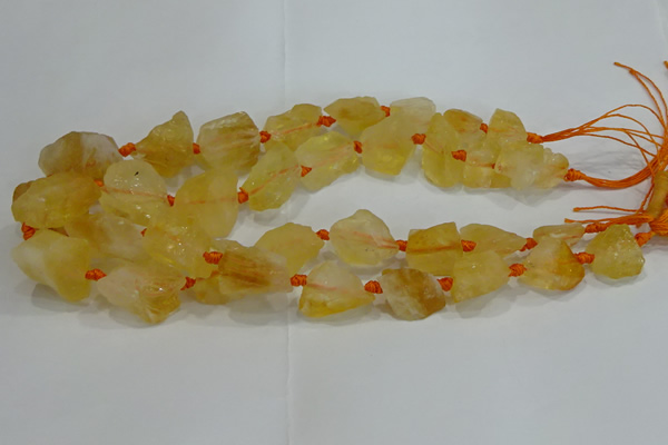 CNG3017 15.5 inches 15*20mm - 22*30mm nuggets citrine beads