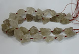 CNG3018 15.5 inches 15*20mm - 22*30mm nuggets smoky quartz beads