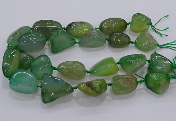 CNG3051 25*30mm - 30*40mm nuggets agate gemstone beads