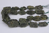 CNG3076 15.5 inches 20*30mm - 22*40mm nuggets green kyanite beads