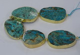 CNG3121 8 inches 30*45mm - 40*50mm freeform ocean agate beads