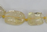 CNG313 15.5 inches 10*14mm – 15*20mm nuggets citrine gemstone beads