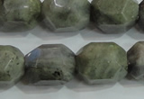 CNG320 15.5 inches 15*20mm faceted nuggets labradorite gemstone beads