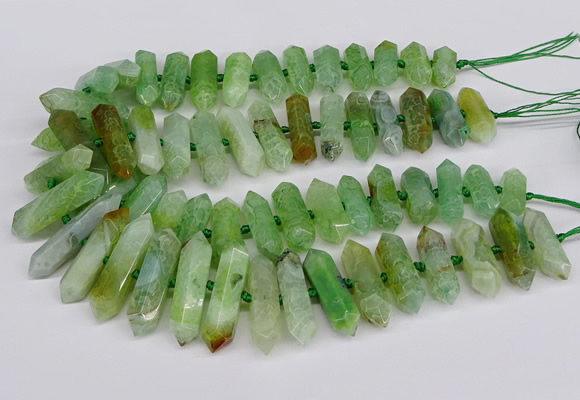 CNG3226 15.5 inches 10*20mm - 12*40mm faceted nuggets agate beads