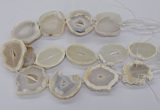 CNG3300 30*35mm - 35*40mm freeform druzy agate beads