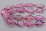 CNG3360 15.5 inches 30*35mm - 35*45mm faceted freeform agate beads