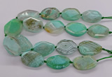 CNG3362 15.5 inches 30*35mm - 35*45mm faceted freeform agate beads