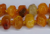 CNG3365 15.5 inches 10*14mm - 12*16mm nuggets agate beads