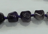 CNG337 15.5 inches 8*10mm - 15*18mm faceted nuggets amethyst beads