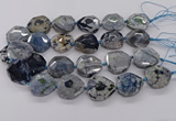 CNG3402 15.5 inches 28*30mm - 30*32mm faceted freeform agate beads