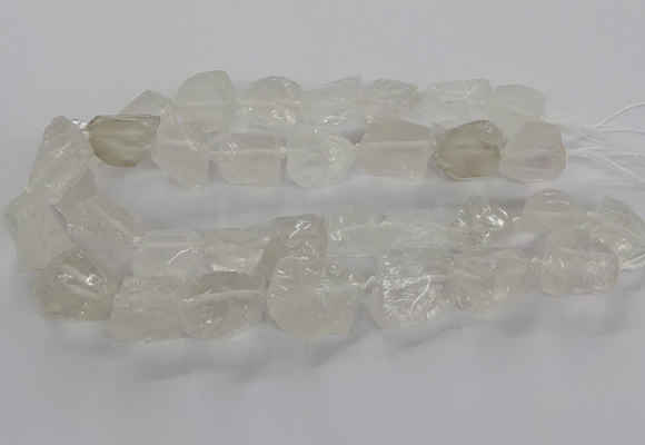 CNG3421 15.5 inches 15*20mm - 20*30mm nuggets white crystal beads