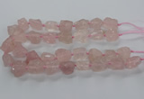 CNG3422 15.5 inches 15*20mm - 20*30mm nuggets rose quartz beads