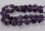 CNG3423 15.5 inches 15*20mm - 20*30mm nuggets amethyst beads