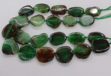 CNG3517 15.5 inches 20*25mm - 25*35mm freeform agate slab beads