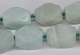 CNG3525 15.5 inches 13*18mm - 15*20mm faceted nuggets amazonite beads