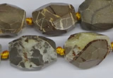 CNG3528 15.5 inches 13*18mm - 15*20mm faceted nuggets devil jasper beads