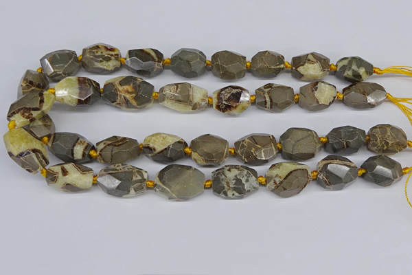 CNG3528 15.5 inches 13*18mm - 15*20mm faceted nuggets devil jasper beads