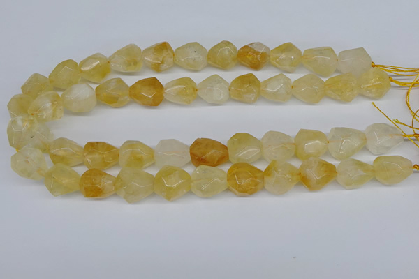 CNG3531 15.5 inches 12*16mm - 13*18mm faceted nuggets citrine beads