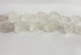 CNG3558 15.5 inches 18*20mm - 25*30mm nuggets rough white crystal beads