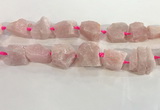 CNG3561 15.5 inches 18*20mm - 25*30mm nuggets rough rose quartz beads