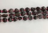 CNG3579 15.5 inches 10*14mm - 12*16mm nuggets garnet gemstone beads