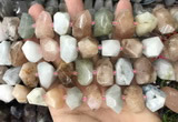 CNG3604 15.5 inches 13*20mm - 15*24mm faceted nuggets morganite beads