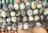 CNG3611 15.5 inches 13*20mm - 15*24mm faceted nuggets white opal beads