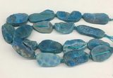 CNG3622 20*35mm - 30*45mm freeform plated druzy agate beads