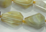 CNG377 15.5 inches 15*20mm – 25*30mm faceted nuggets agate beads