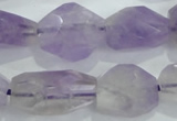 CNG390 15.5 inches 13*15mm – 16*23mm faceted nuggets lavender amethyst bead