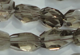 CNG401 15.5 inches 15*20mm faceted nuggets smoky quartz beads